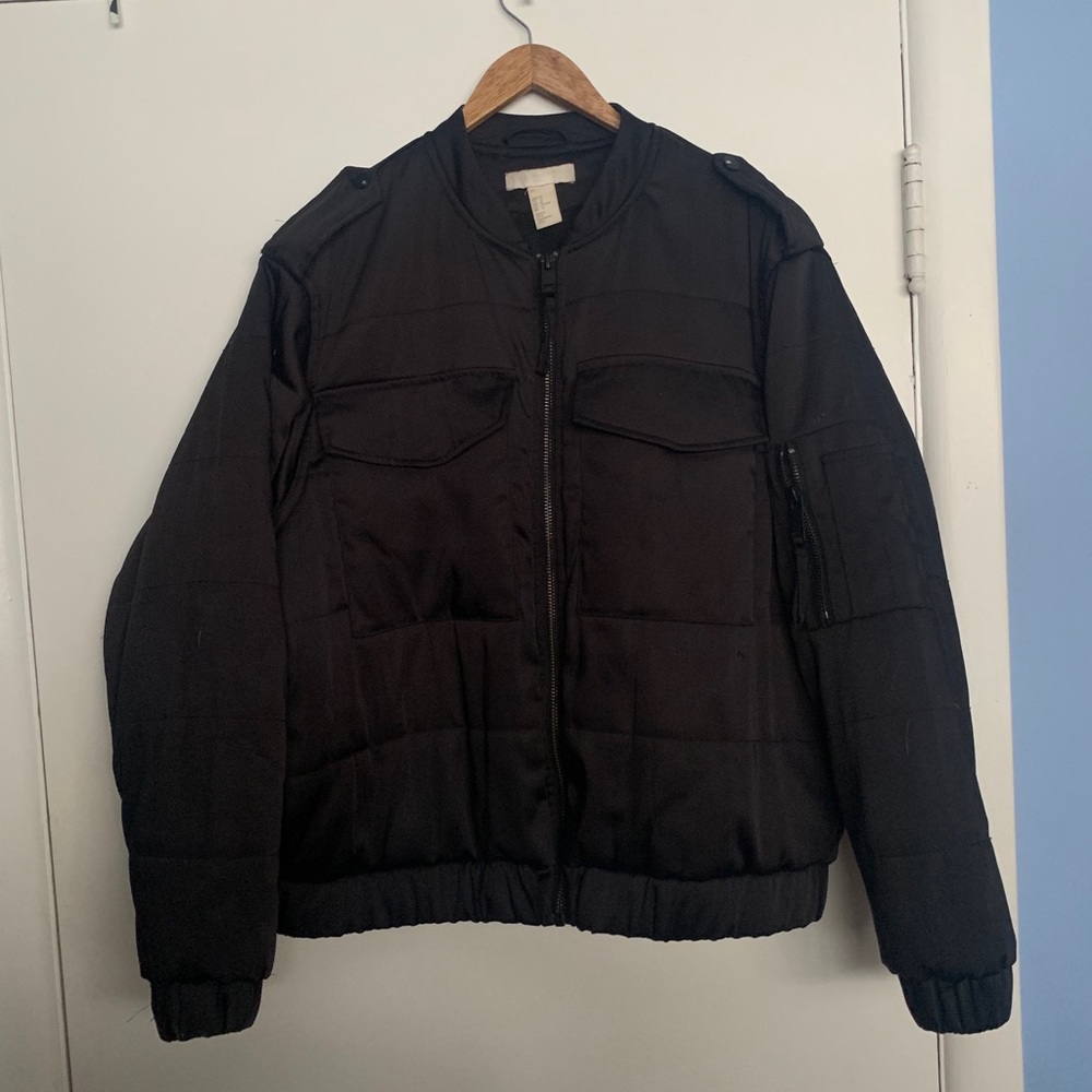 Silk bomber jacket - Picture 2 of 4